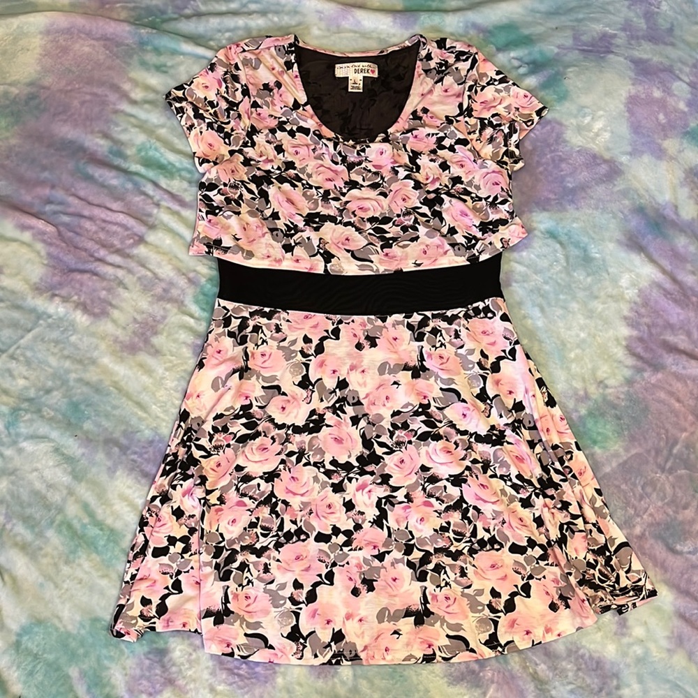 Crop style “peek-a-boo” dress